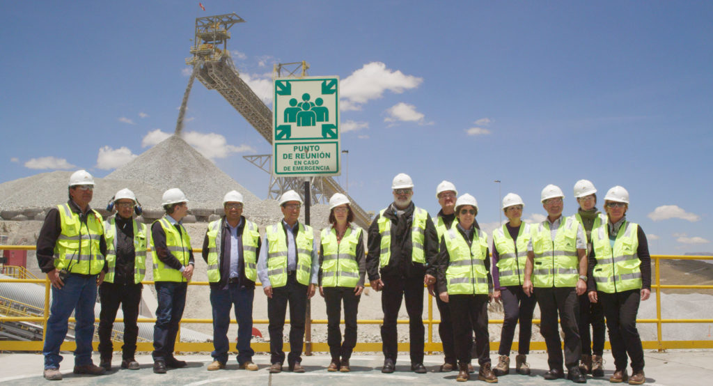 Delegation of Swiss politicians visiting a Glencore operated mine in Peru.