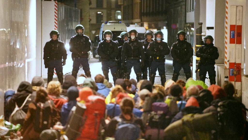 Besetzung Bundesplatz durch Klimastreik 2020